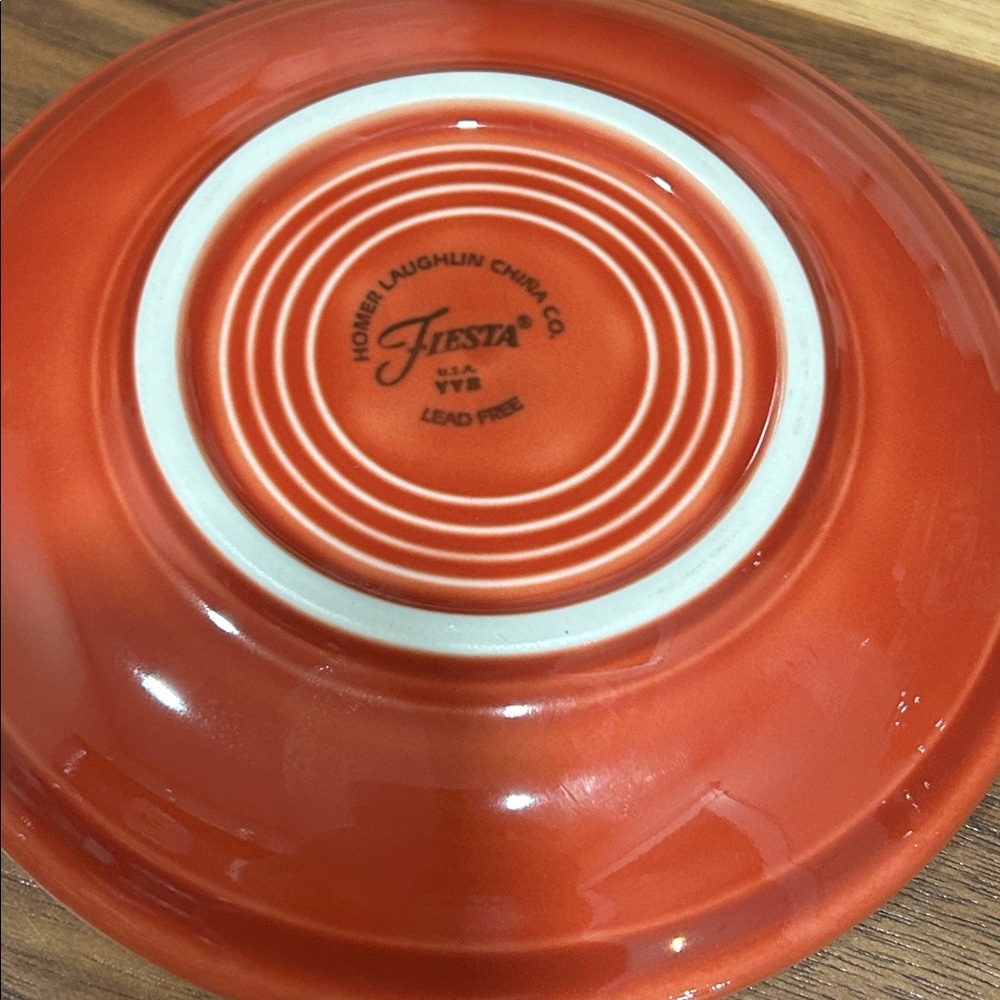 Fiesta Tea Cup and Saucer Set - Burnt Orange - Picture 4 of 8